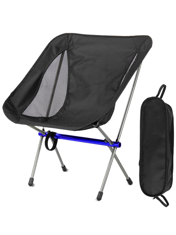Outdoor-Strandstuhl, leicht, tragbar, Picknick-Liegestuhl, faltbar, Aluminium, Mond-Klapp-Campingstuhl 