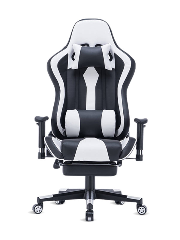 Ergonomischer PC-Computer-Rennstuhl im neuen Design, Büro-weißer RGB-Gaming-Stuhl 
