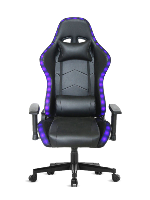 China Hot Sale PC Office Racing Chair Liegender E-Sport-Gaming-Stuhl mit LED-Leuchten 