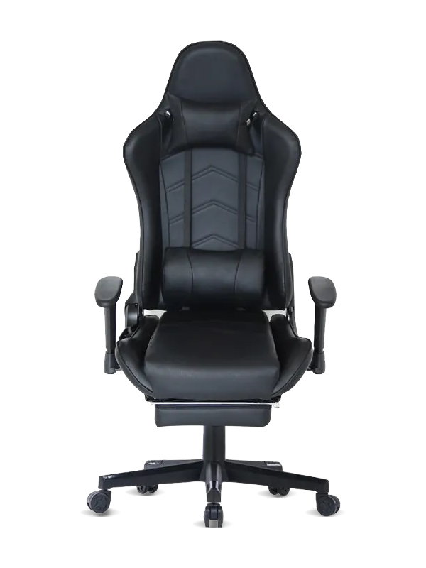 2021 Büromöbel Verstellbarer Gaming-Stuhl aus schwarzem Leder 