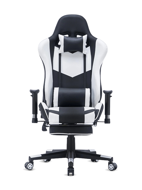 Kostenlose Musterstühle aus PU-Leder, Renncomputer-Gaming-Stuhl, RGB 