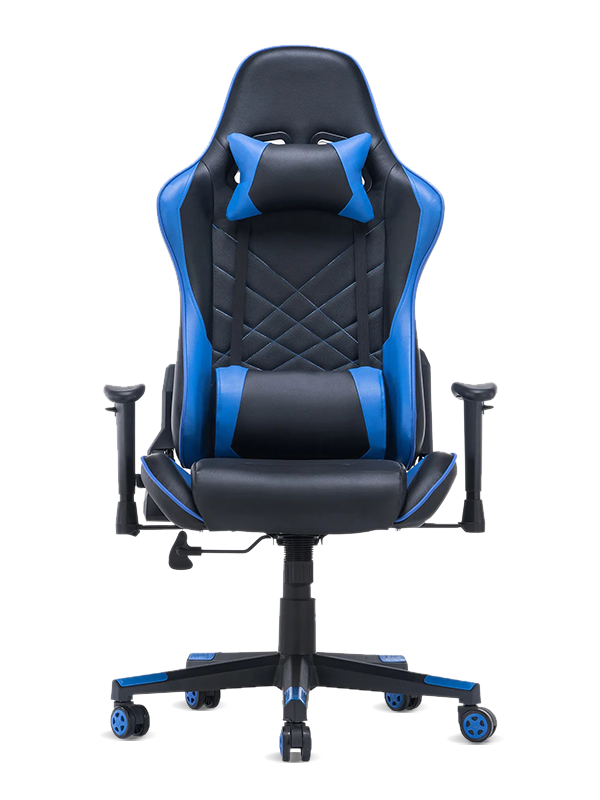 OEM-Executive-Büro-Gaming-Liegestuhl aus blauem Leder 