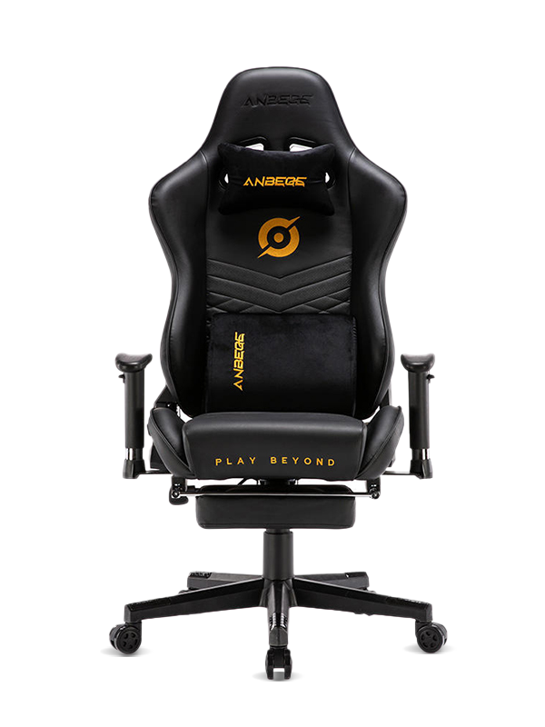 Heißer Verkauf schwarzer Leder-Gaming-Stuhl-Liegestuhl-Lift HS-9025 