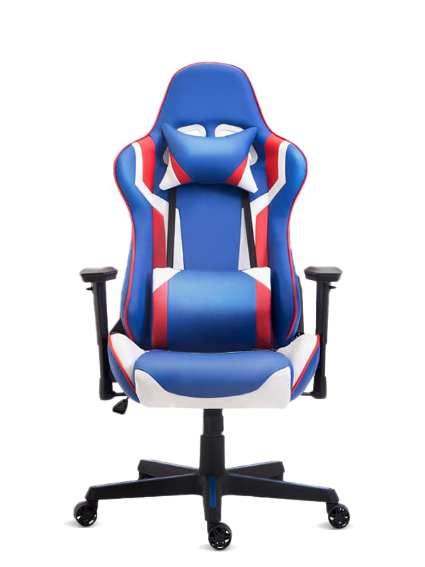 Modischer drehbarer PC-Büro-Gaming-Stuhl, Rennstuhl für Gamer, PU-Gaming-Stuhl 