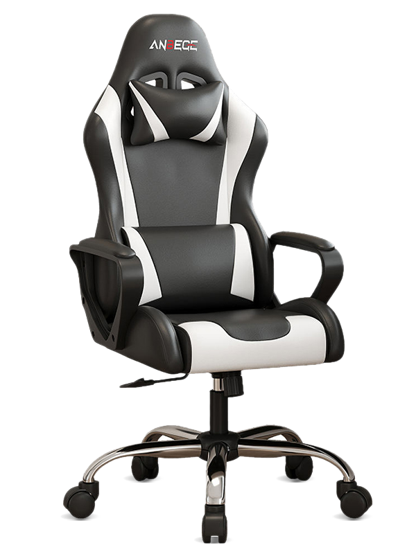 Günstiger, hochwertiger, drehbarer Büro-PC-Gaming-Stuhl mit abnehmbaren Kopf- und Lendenkissen HS-706 